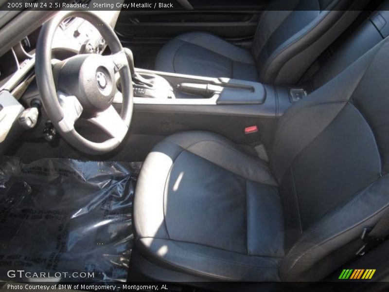 Sterling Grey Metallic / Black 2005 BMW Z4 2.5i Roadster