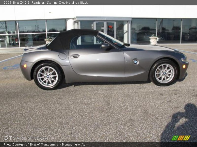 Sterling Grey Metallic / Black 2005 BMW Z4 2.5i Roadster
