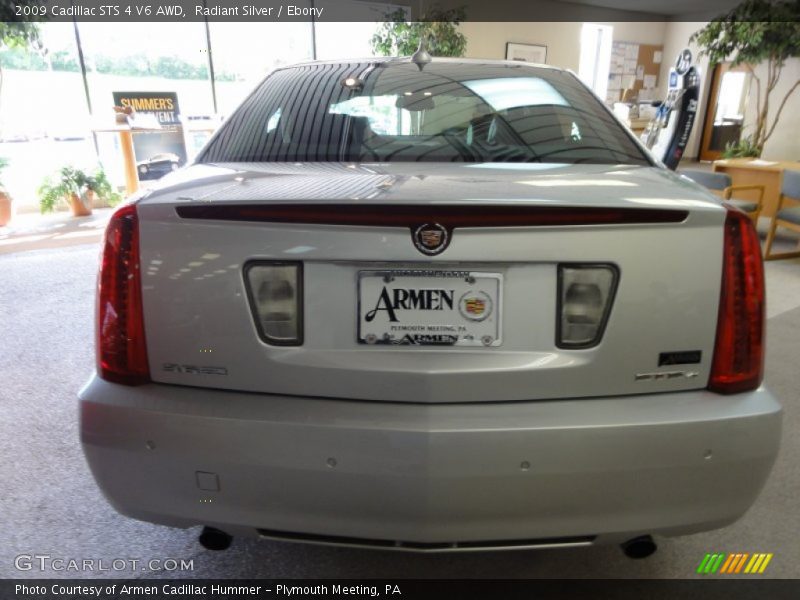 Radiant Silver / Ebony 2009 Cadillac STS 4 V6 AWD