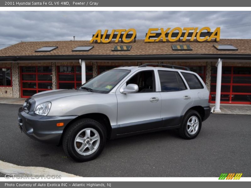 Pewter / Gray 2001 Hyundai Santa Fe GL V6 4WD