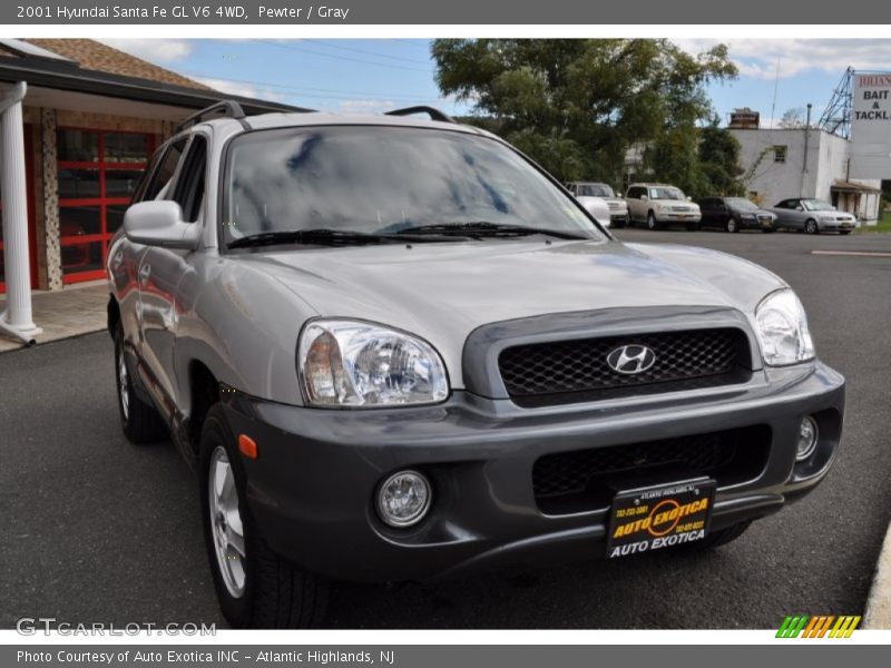 Pewter / Gray 2001 Hyundai Santa Fe GL V6 4WD