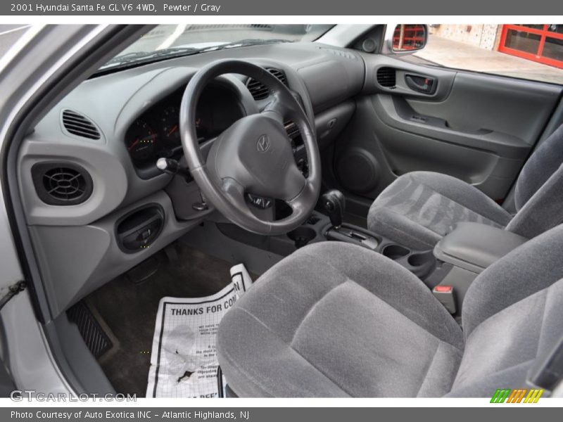  2001 Santa Fe GL V6 4WD Gray Interior