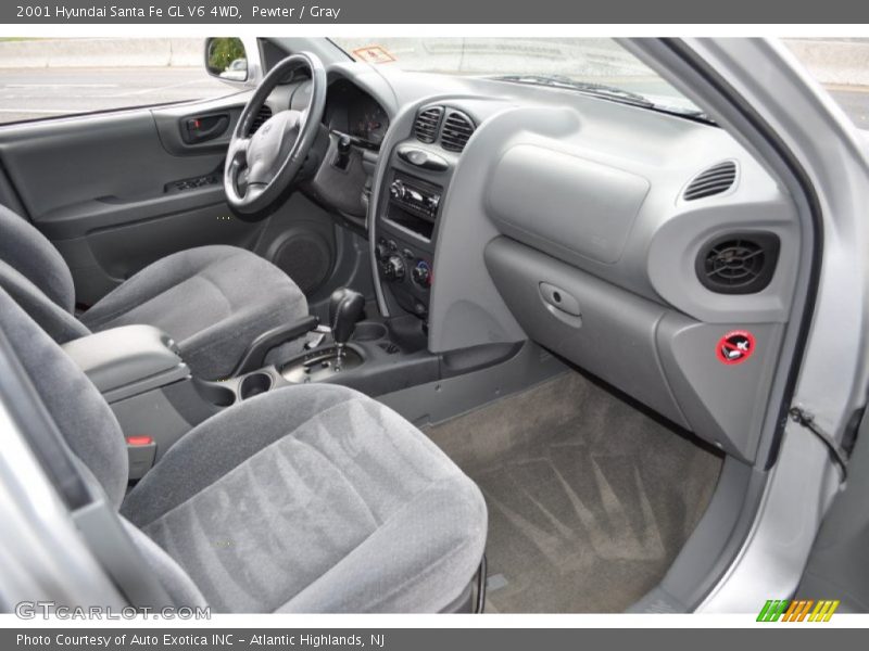 Pewter / Gray 2001 Hyundai Santa Fe GL V6 4WD