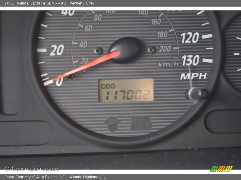 Pewter / Gray 2001 Hyundai Santa Fe GL V6 4WD