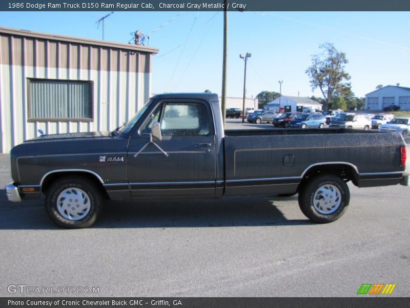 Charcoal Gray Metallic / Gray 1986 Dodge Ram Truck D150 Ram Regular Cab