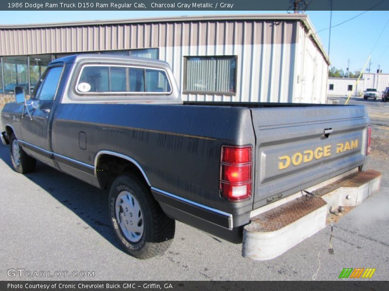 Charcoal Gray Metallic / Gray 1986 Dodge Ram Truck D150 Ram Regular Cab