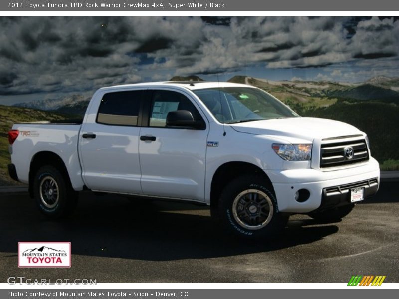 Super White / Black 2012 Toyota Tundra TRD Rock Warrior CrewMax 4x4