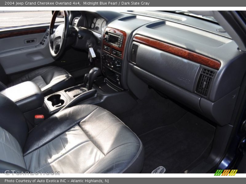 Midnight Blue Pearl / Dark Slate Gray 2004 Jeep Grand Cherokee Overland 4x4