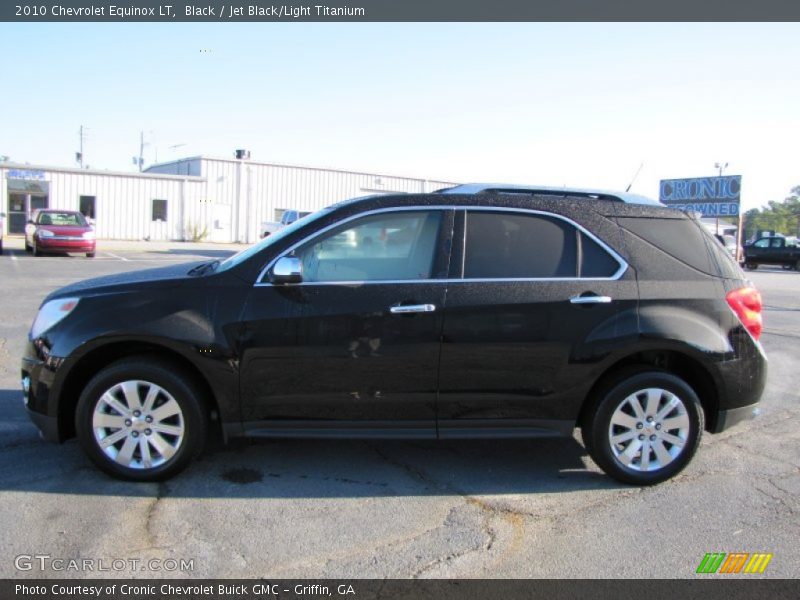 Black / Jet Black/Light Titanium 2010 Chevrolet Equinox LT