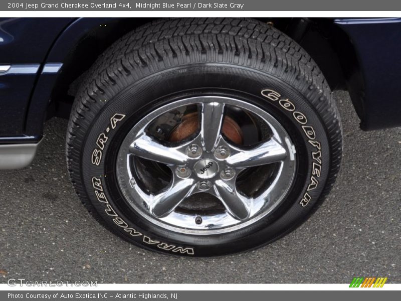 Midnight Blue Pearl / Dark Slate Gray 2004 Jeep Grand Cherokee Overland 4x4