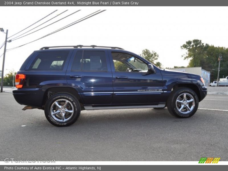 Midnight Blue Pearl / Dark Slate Gray 2004 Jeep Grand Cherokee Overland 4x4