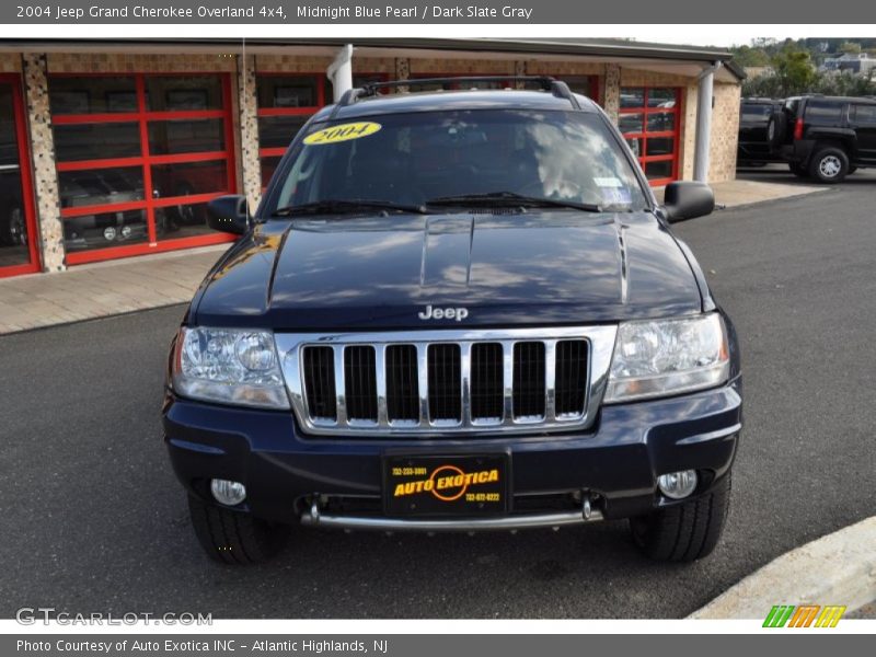 Midnight Blue Pearl / Dark Slate Gray 2004 Jeep Grand Cherokee Overland 4x4