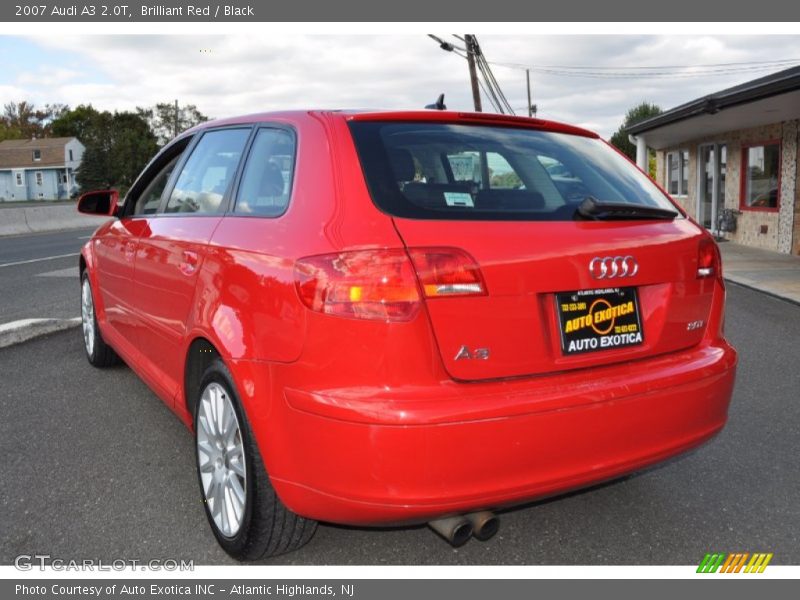 Brilliant Red / Black 2007 Audi A3 2.0T