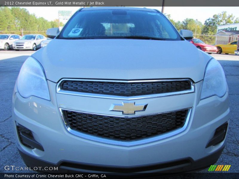 Gold Mist Metallic / Jet Black 2012 Chevrolet Equinox LT