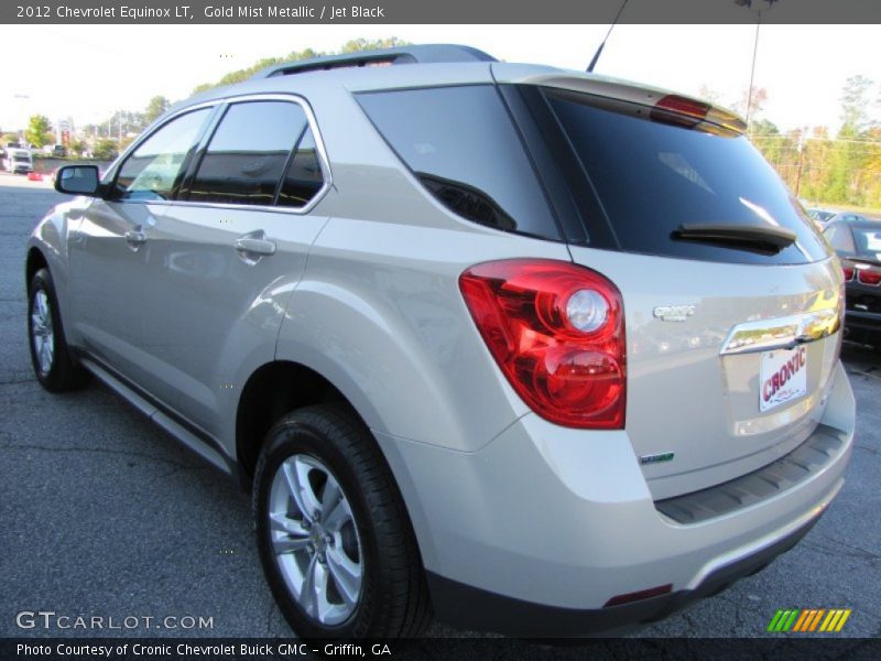 Gold Mist Metallic / Jet Black 2012 Chevrolet Equinox LT