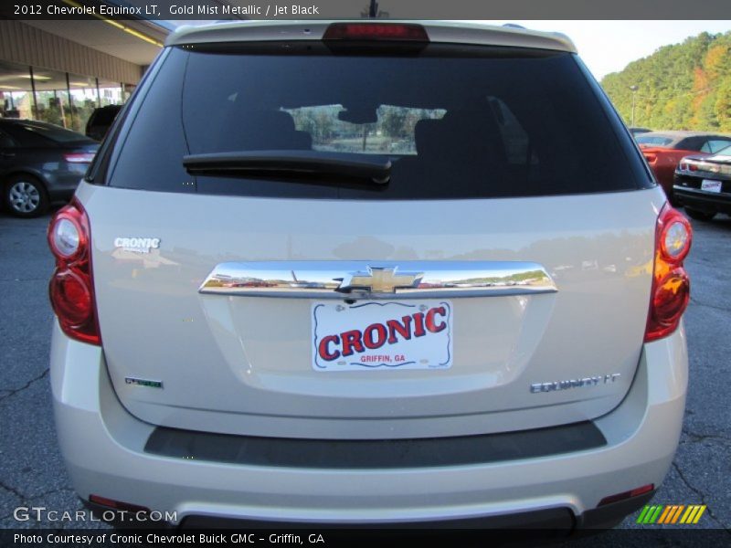 Gold Mist Metallic / Jet Black 2012 Chevrolet Equinox LT