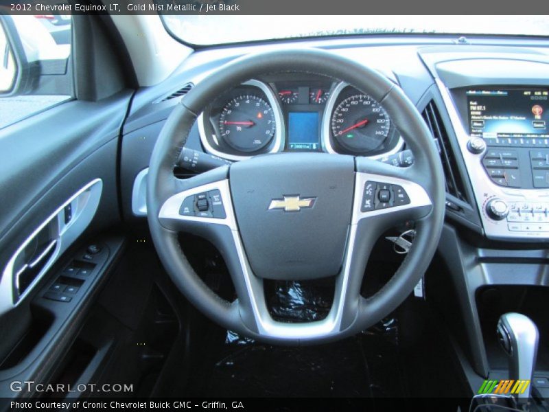 Gold Mist Metallic / Jet Black 2012 Chevrolet Equinox LT