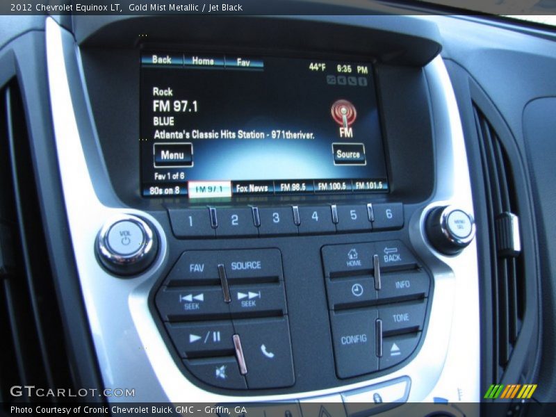 Gold Mist Metallic / Jet Black 2012 Chevrolet Equinox LT