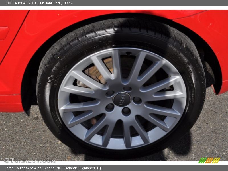 Brilliant Red / Black 2007 Audi A3 2.0T