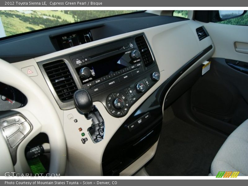 Dashboard of 2012 Sienna LE