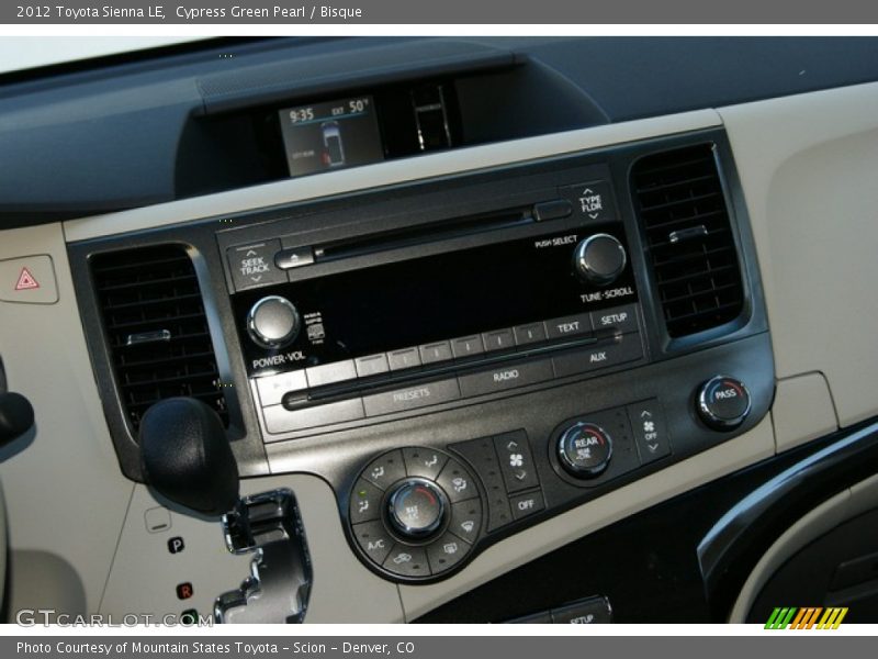 Cypress Green Pearl / Bisque 2012 Toyota Sienna LE