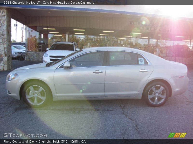 Gold Mist Metallic / Cocoa/Cashmere 2012 Chevrolet Malibu LT