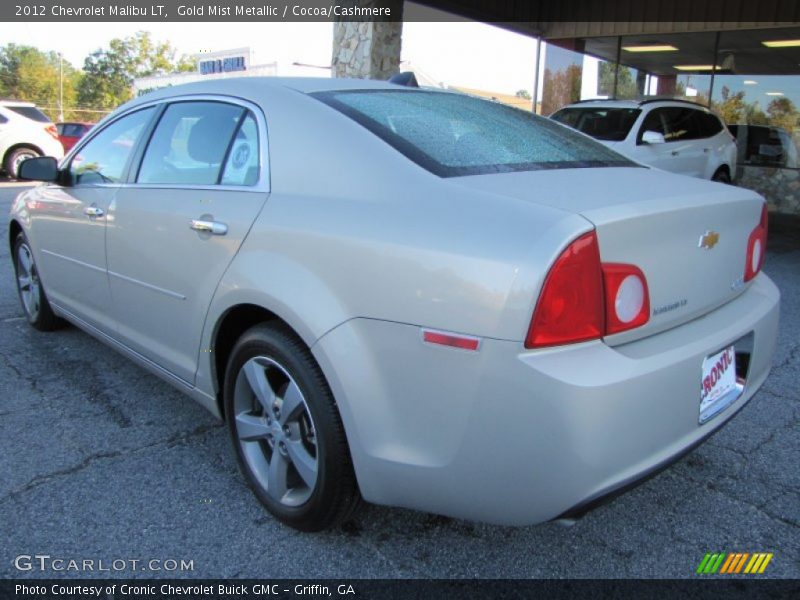 Gold Mist Metallic / Cocoa/Cashmere 2012 Chevrolet Malibu LT