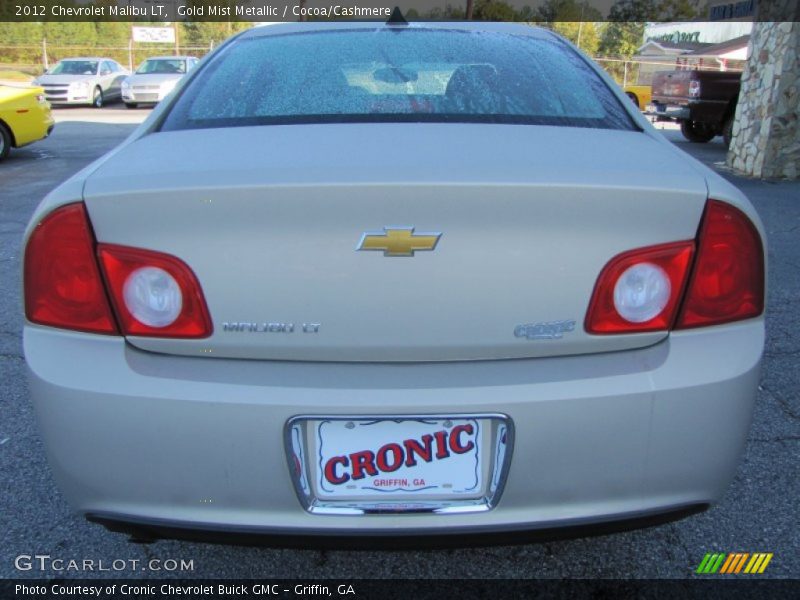 Gold Mist Metallic / Cocoa/Cashmere 2012 Chevrolet Malibu LT