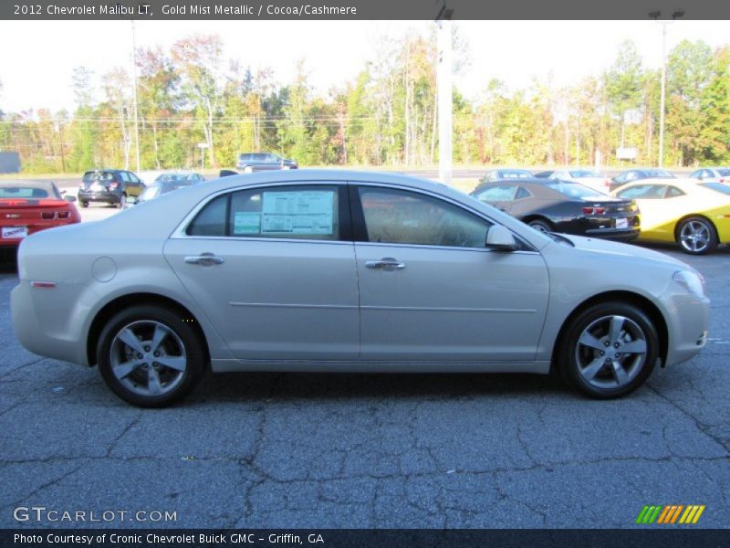 Gold Mist Metallic / Cocoa/Cashmere 2012 Chevrolet Malibu LT