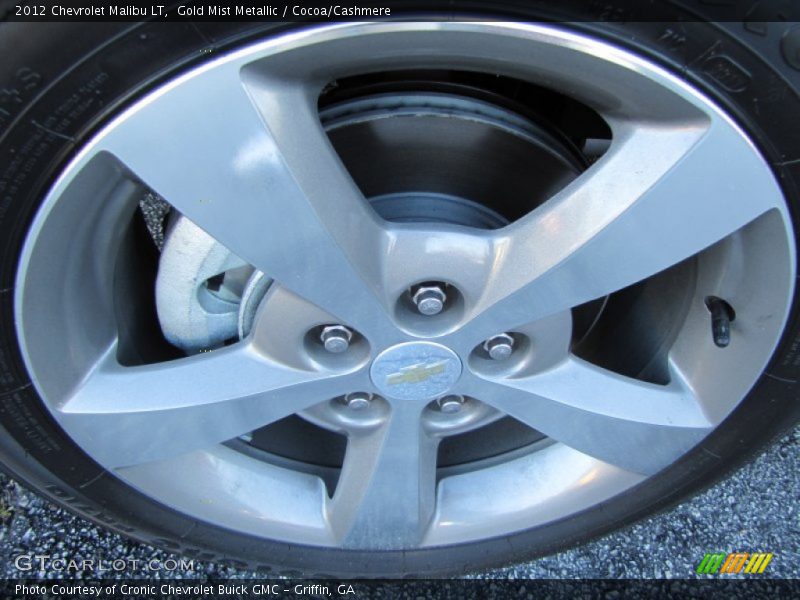 Gold Mist Metallic / Cocoa/Cashmere 2012 Chevrolet Malibu LT