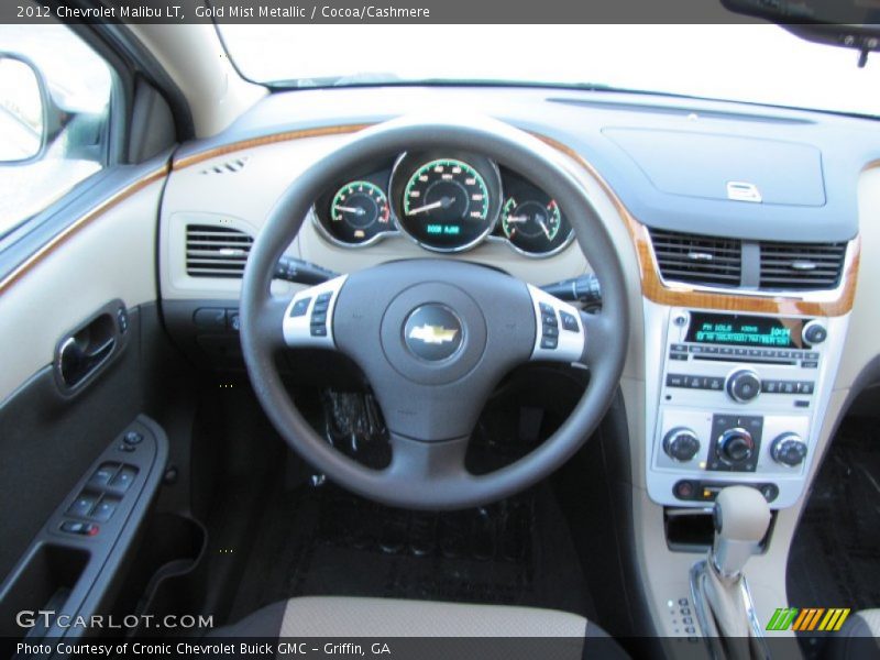 Gold Mist Metallic / Cocoa/Cashmere 2012 Chevrolet Malibu LT