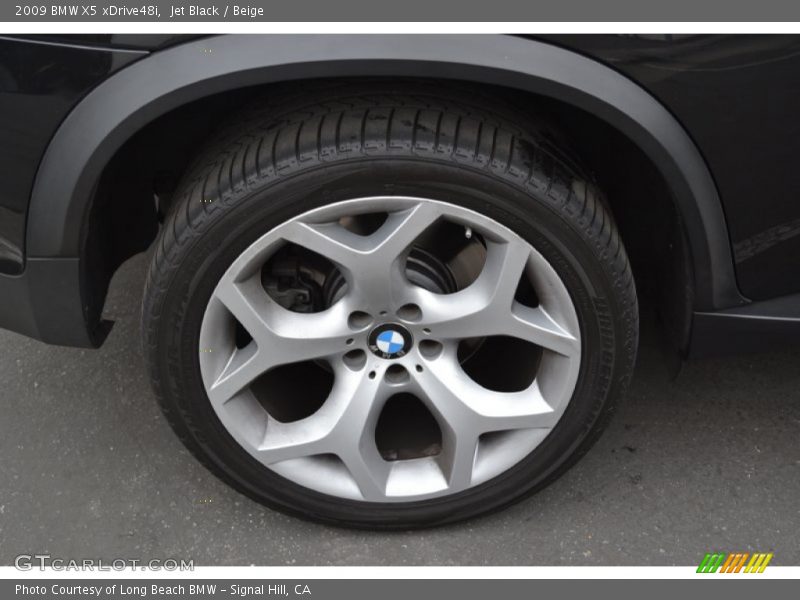 Jet Black / Beige 2009 BMW X5 xDrive48i