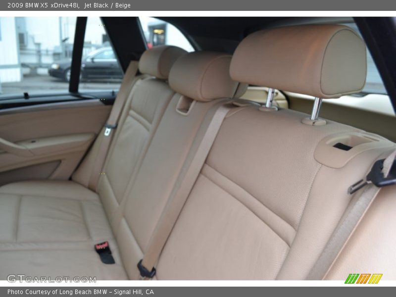 Jet Black / Beige 2009 BMW X5 xDrive48i