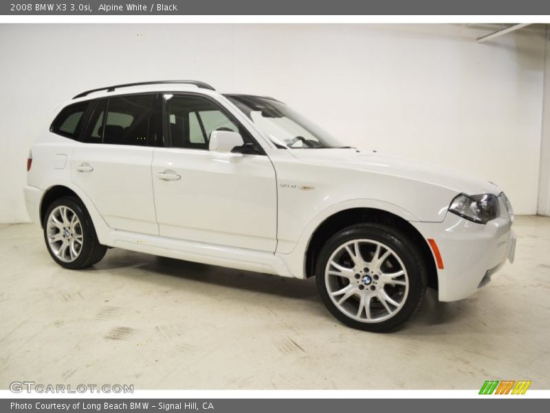 Alpine White / Black 2008 BMW X3 3.0si