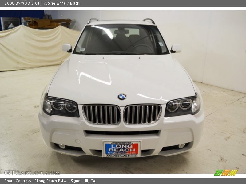 Alpine White / Black 2008 BMW X3 3.0si