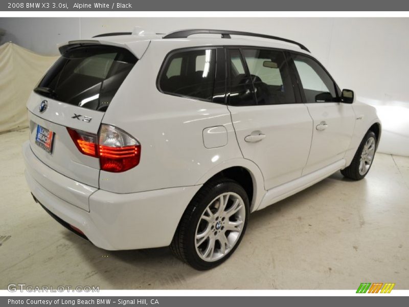 Alpine White / Black 2008 BMW X3 3.0si