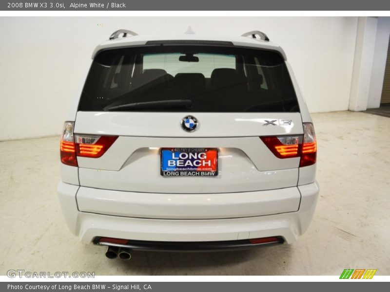 Alpine White / Black 2008 BMW X3 3.0si