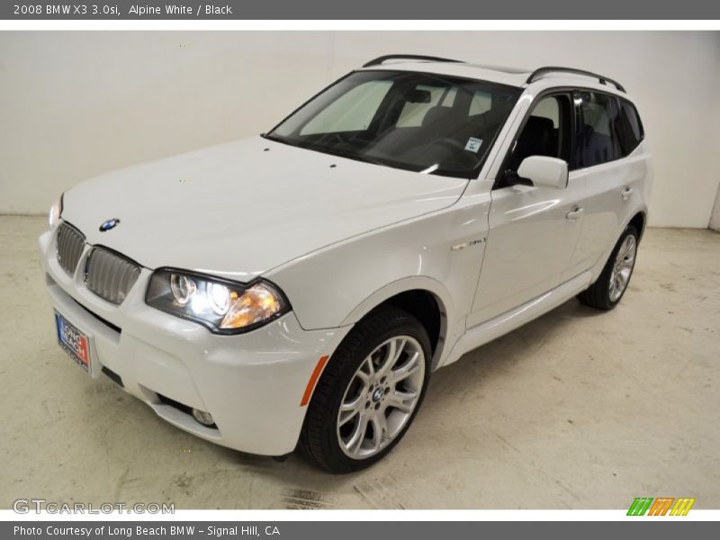 Alpine White / Black 2008 BMW X3 3.0si