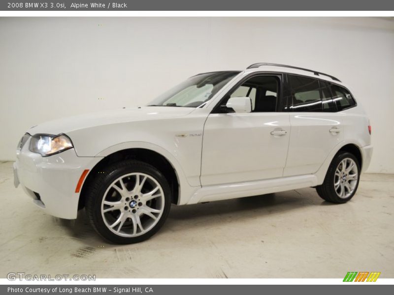Alpine White / Black 2008 BMW X3 3.0si