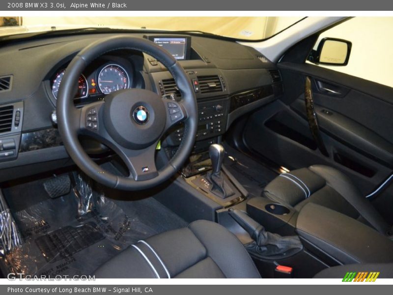 Alpine White / Black 2008 BMW X3 3.0si