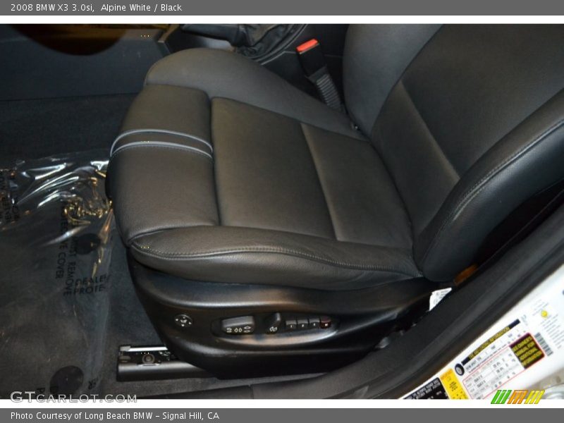 Alpine White / Black 2008 BMW X3 3.0si