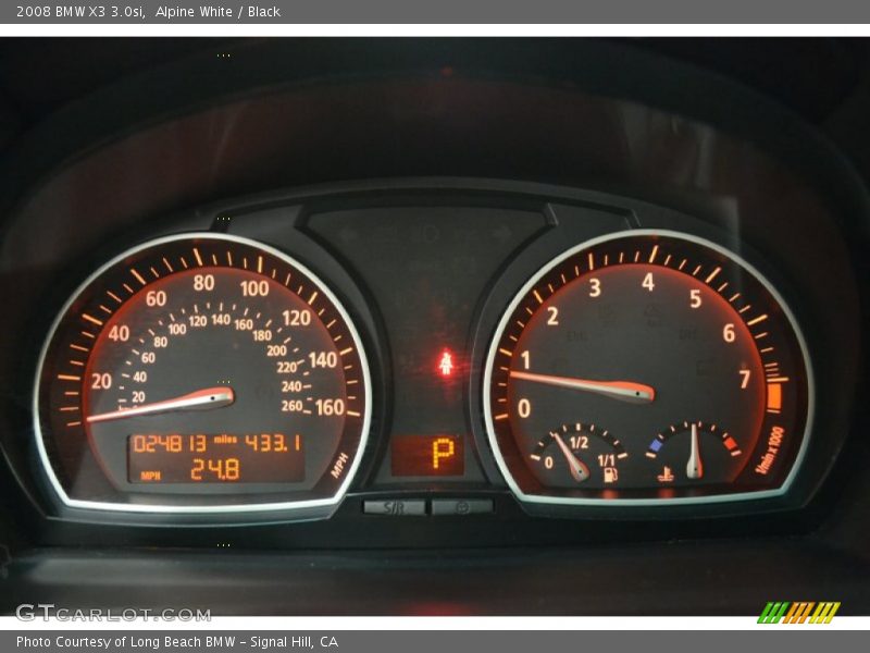 Alpine White / Black 2008 BMW X3 3.0si