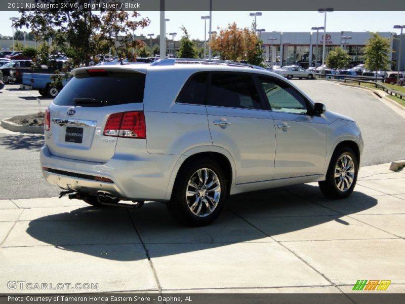 Bright Silver / Black 2011 Kia Sorento SX V6