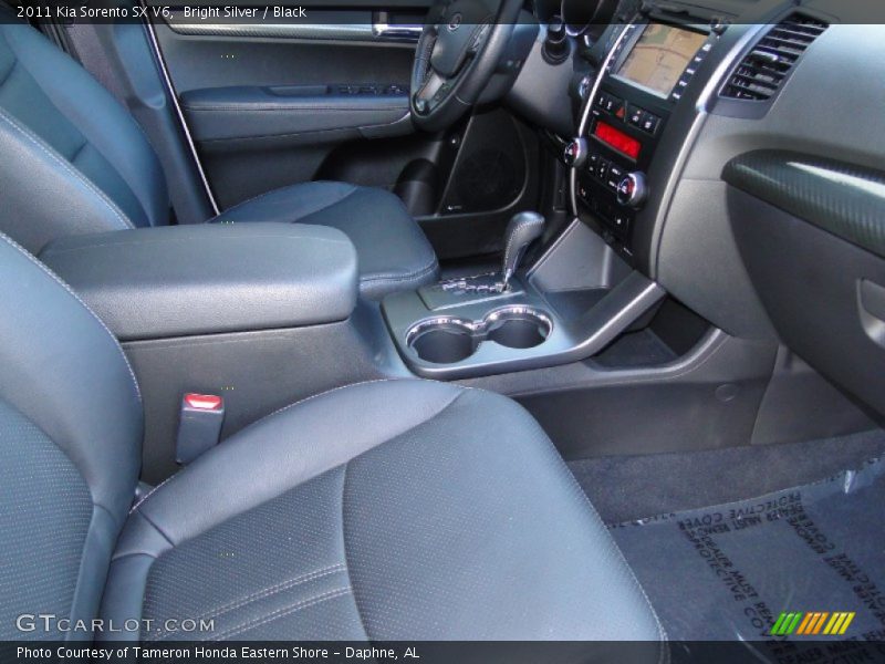Bright Silver / Black 2011 Kia Sorento SX V6