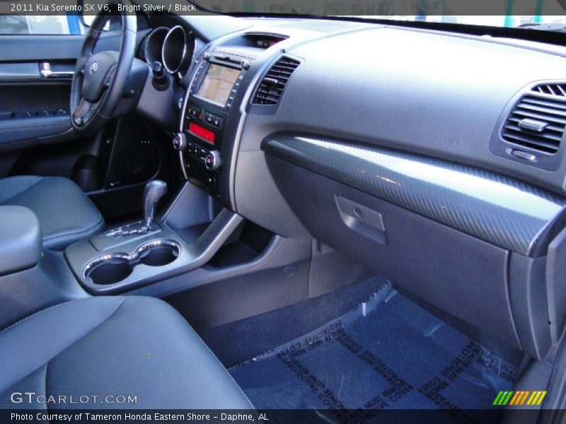 Bright Silver / Black 2011 Kia Sorento SX V6