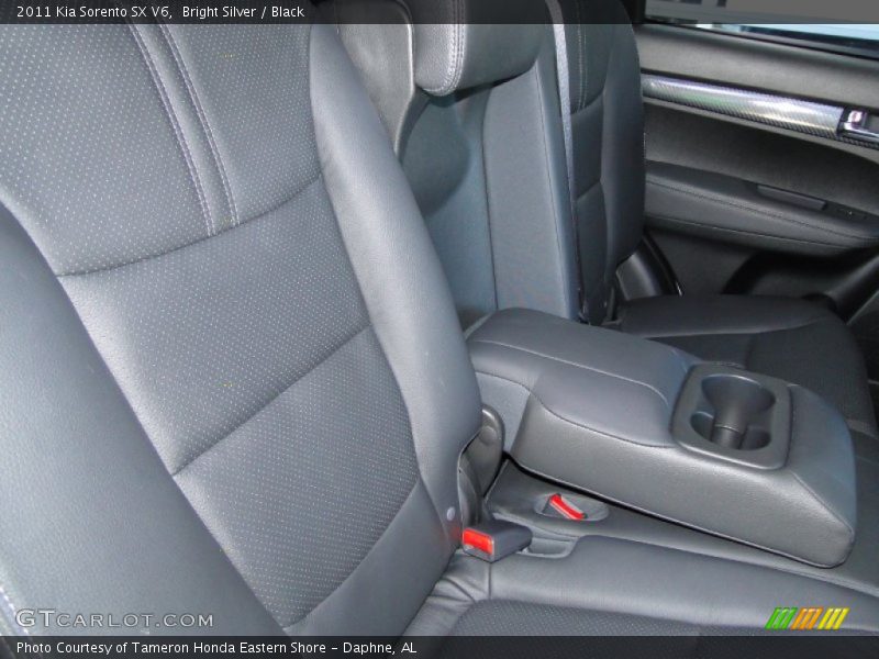 Bright Silver / Black 2011 Kia Sorento SX V6