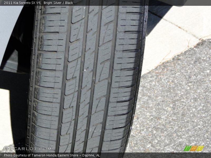 Bright Silver / Black 2011 Kia Sorento SX V6