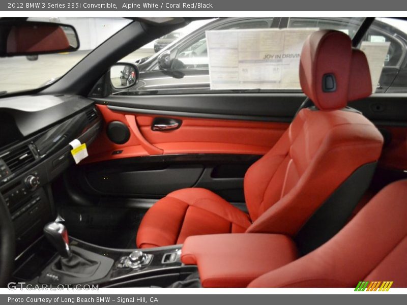 Alpine White / Coral Red/Black 2012 BMW 3 Series 335i Convertible