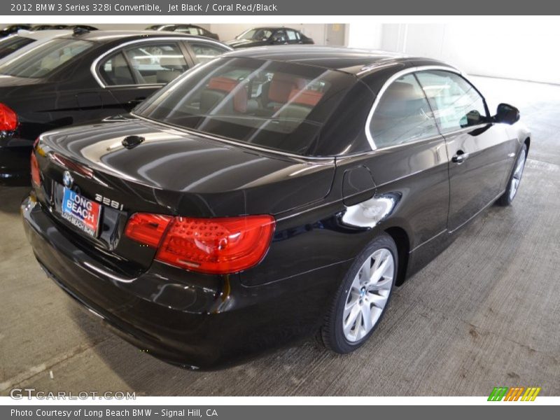 Jet Black / Coral Red/Black 2012 BMW 3 Series 328i Convertible