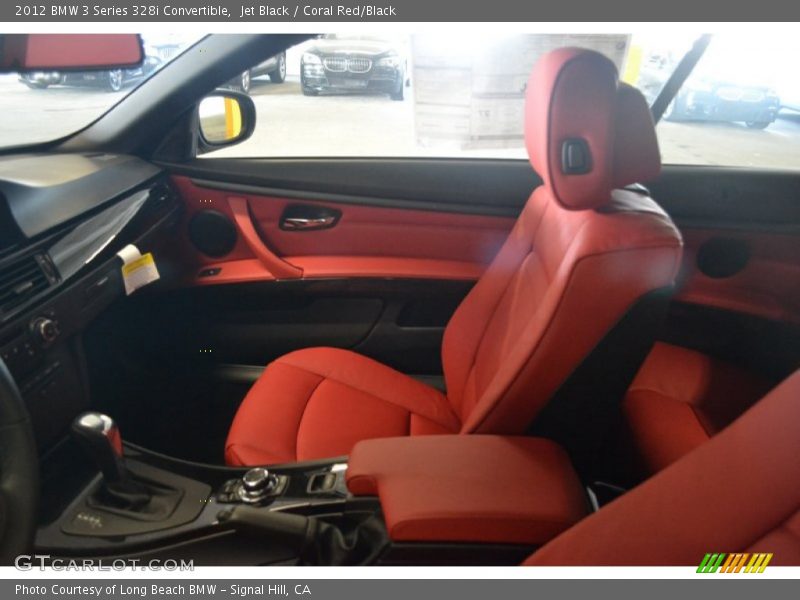 Jet Black / Coral Red/Black 2012 BMW 3 Series 328i Convertible